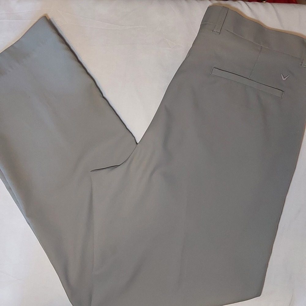 Callaway golf‎ pants men's 36x32 Gray Dri-Fit Flex stretch Outdoor Sports preppy